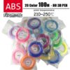 Add 100M 20Color ABS