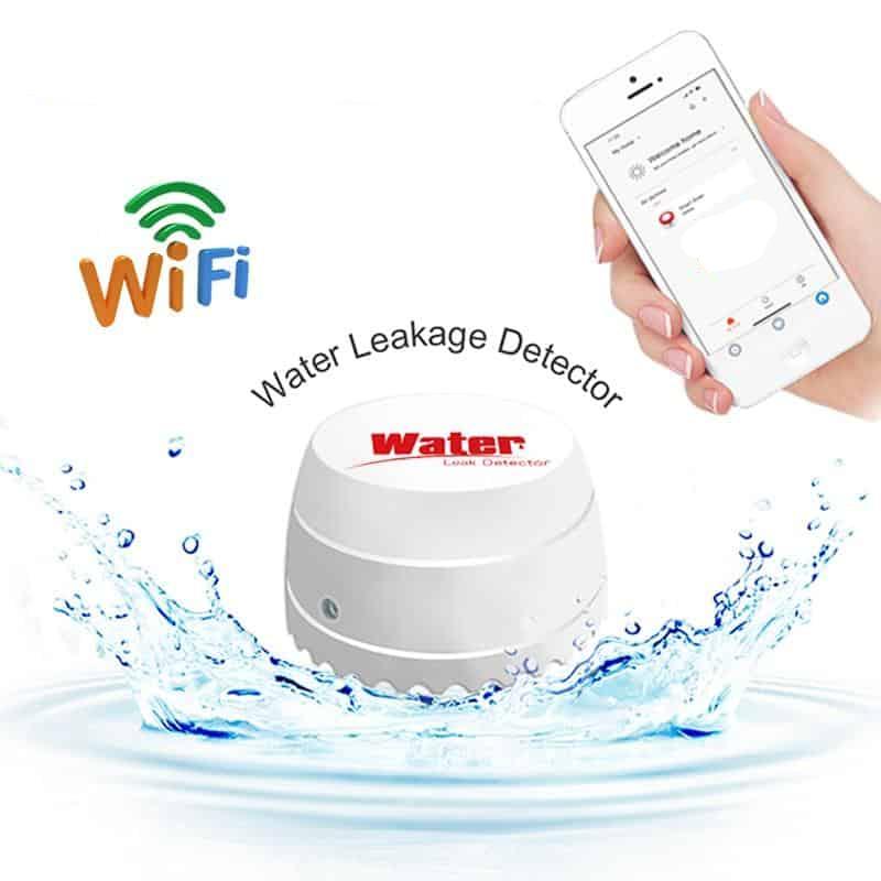 EARYKONG Wifi Water Detector Leakage Sensor Alarm Leak Detector Sound Tuyasmart Smart Life APP Flood Alert Overflow Security
