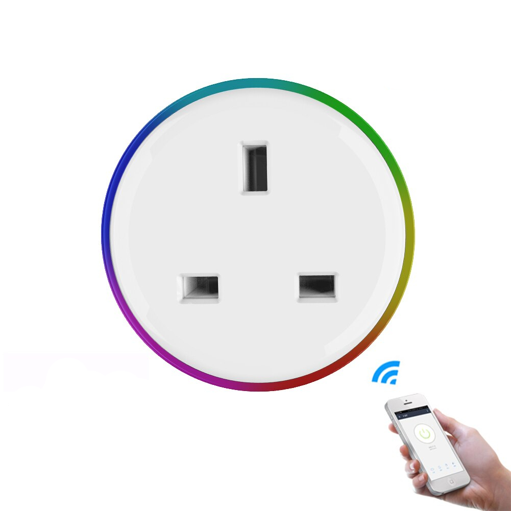 UK WiFi Smart Plug Outlet Wireless Power Socket Smart Life/Tuya App Remote Control Work with Alexa Google Home No Hub Required