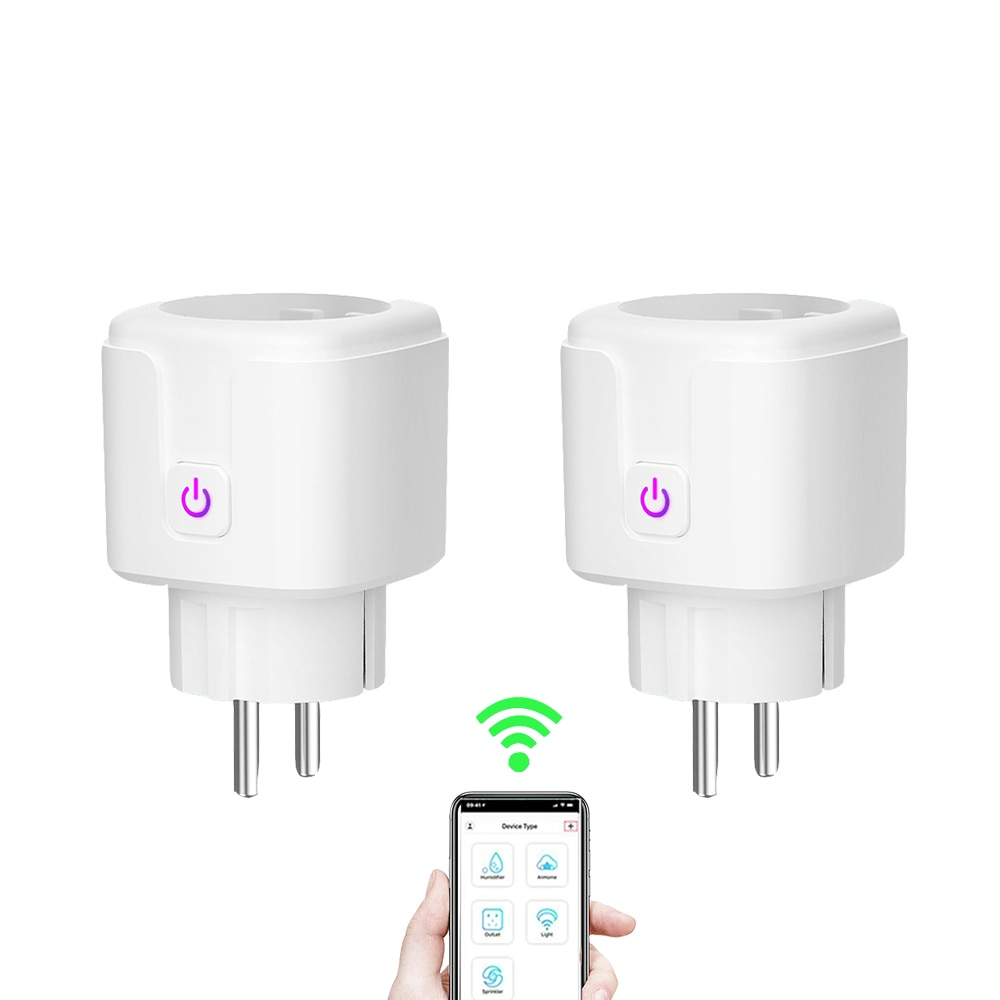 WIFI smart plug 16A EU WiFi Socket With Timing APP Control,Compatible Alexa Google Home