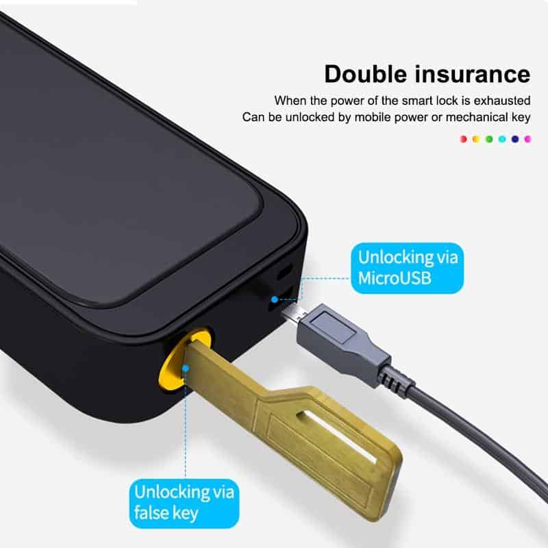SmarDeer Wifi Eletronic Lock for Tuya Smart Home Biometric Fingerprint Door Lock with Smart IC card Tuya App Remotely Unlock