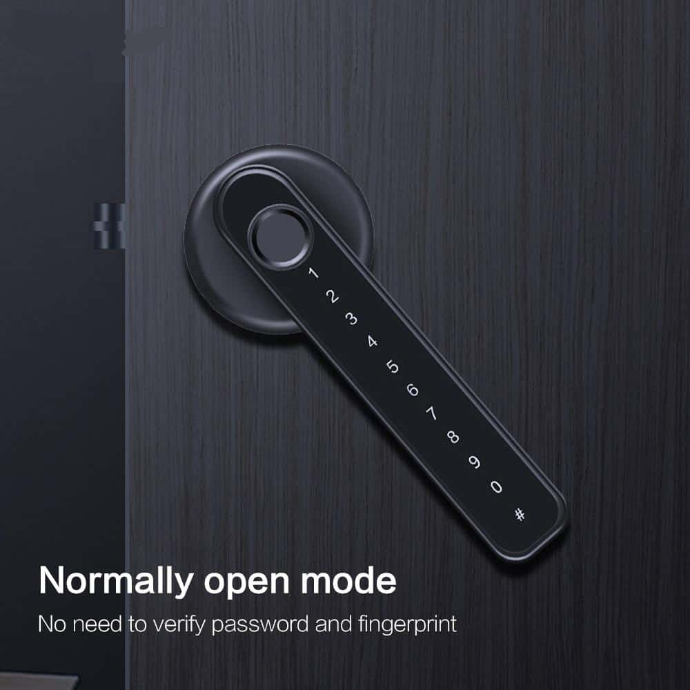 SmarDeer Bluetooth Smart lock for TTLock 4in1 Unlock via Key/Fingerprint/Code/App Biometrics Fingerprint lock for indoor door