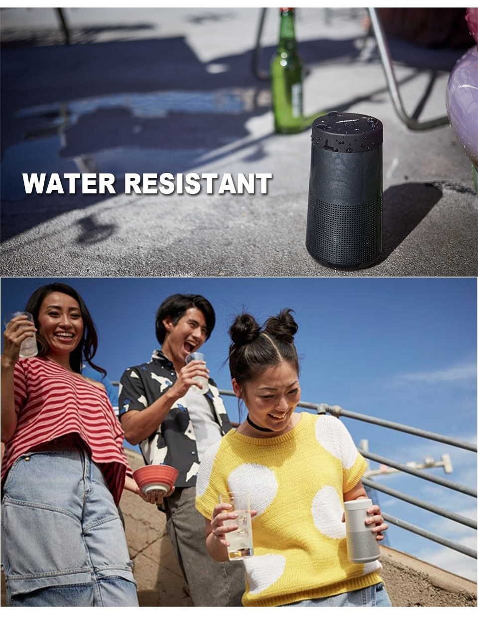 Bose SoundLink Revolve Bluetooth Speaker Portable Wireless BT Speaker Mini BOSE Deep Bass Sound Handsfree with Speakerphone