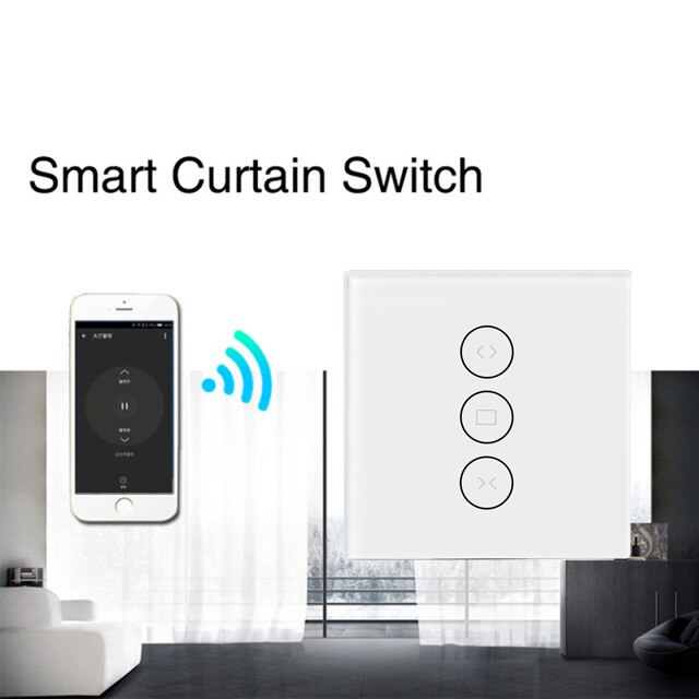 WiFi Smart Curtain Switch Smart Life Tuya for Electric Motorized Curtain Blind Roller Shutter Works with Alexa and Google Home