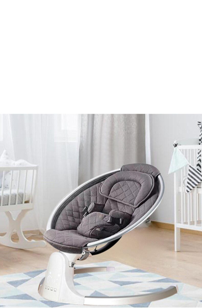 New Baby Electric Rocking Chair Rocking Bed Coax Baby To Sleep Rocking Chair Cradle Sleeping Basket Electric Smart Rocking Bed