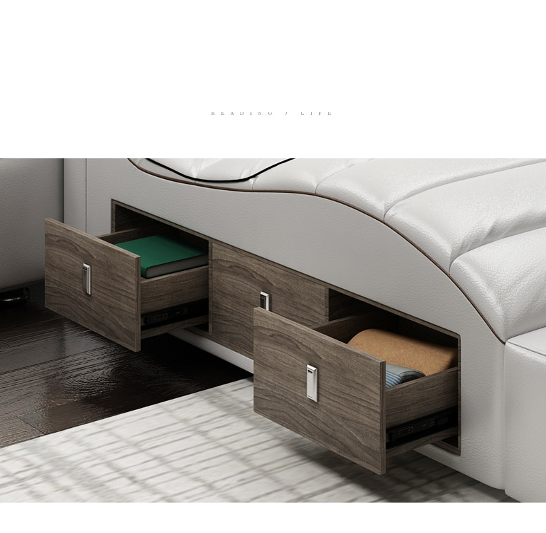 Smart bed frame camas bedroom furniture кровать двуспальная lit beds ???? muebles de dormitorio мебель bedroom set cama de casa