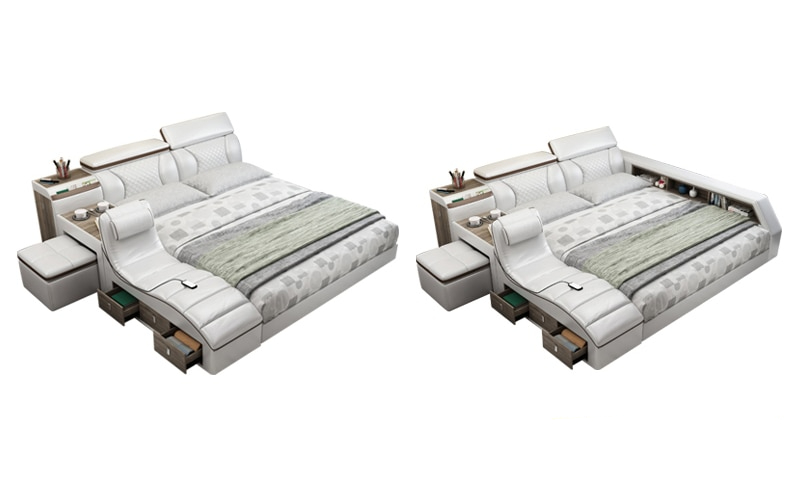 Smart bed frame camas bedroom furniture кровать двуспальная lit beds ???? muebles de dormitorio мебель bedroom set cama de casa