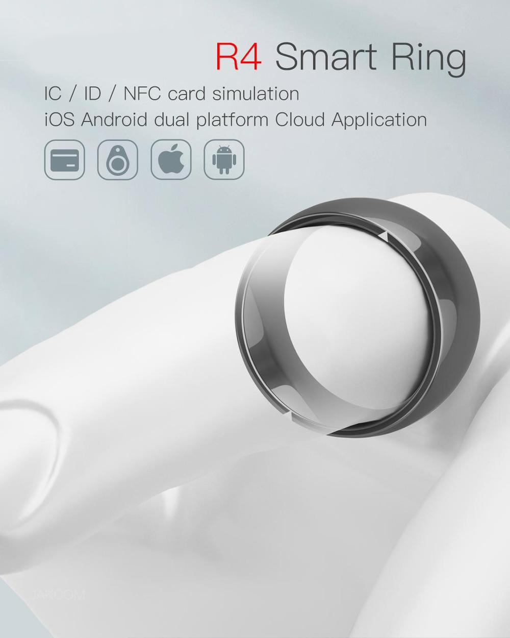 Jakcom R4 Smart Ring Waterproof New technology NFC ID IC Multi-Card Simulation Magic Finger Ring For Android IOS NFC Smartphone