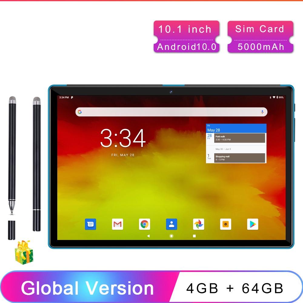 10.1 Inch Tablets Android 10.0 4GB + 64GB 4G Phone Call Smart Pc Android Tablet Android, Tablet Phone,Android tablette,Touch Pen