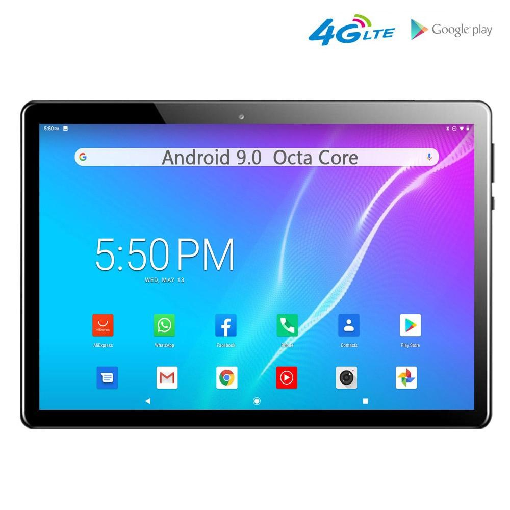 New Original 10.1 Inch Octa Core Tablet Pc Android 9.0 Google Play 4G LTE Phone Call WiFi Bluetooth GPS 10 Inch Tablets