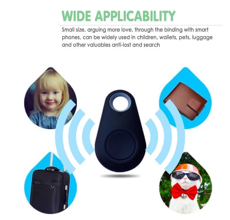 GSM GPS Mini Anti Lost Smart Tag Tracer Locator Pet Dog Child Compatible Keychain Key Finder Device Mobile Phone Lost Alarm