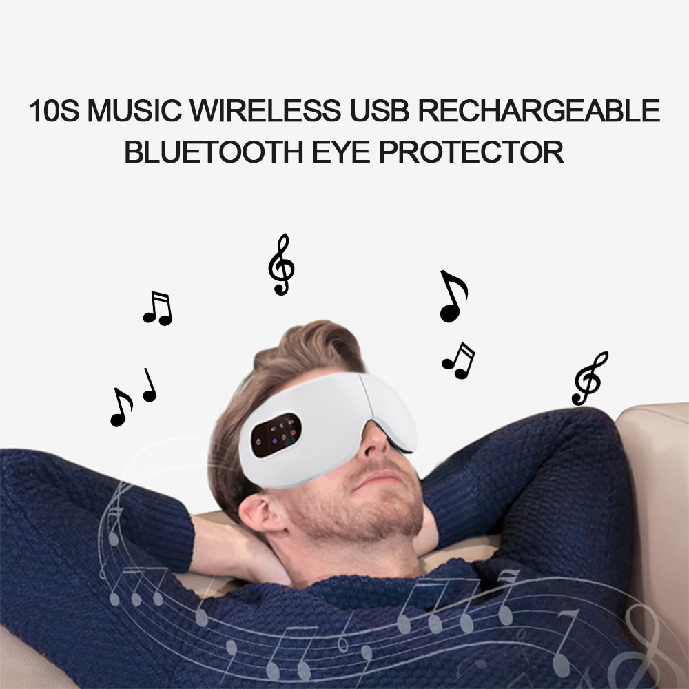 Smart Electric Eye Massager 4D Bluetooth Eye Care Instrument Heating Vibration Massage Music Relieve Eye Fatigue Sleep Mask