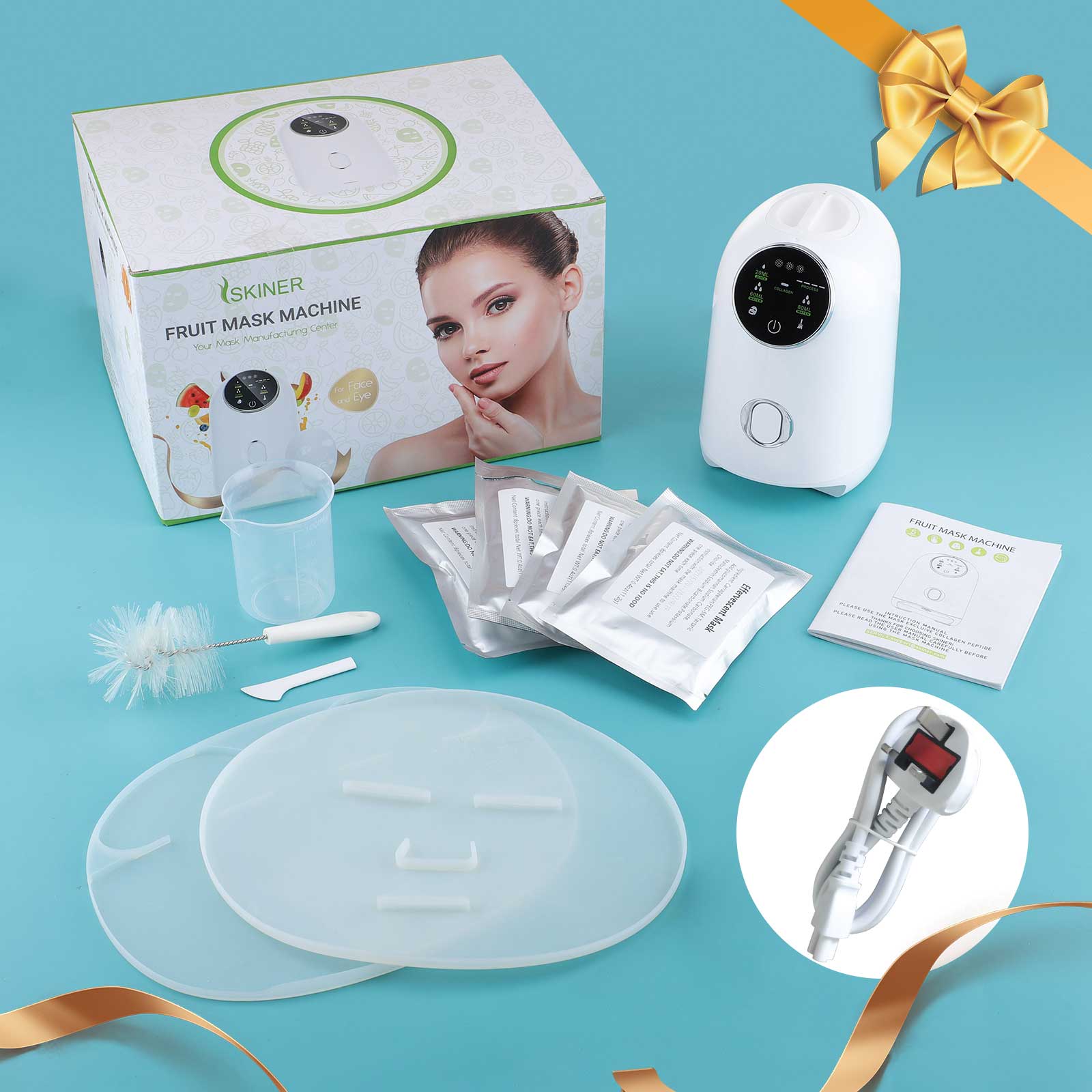 Face Mask Maker Machine DIY Facial Treatment Fruit Natural Vegetable Collagen Beauty Salon SPA Smart Touch Screen Mask Device