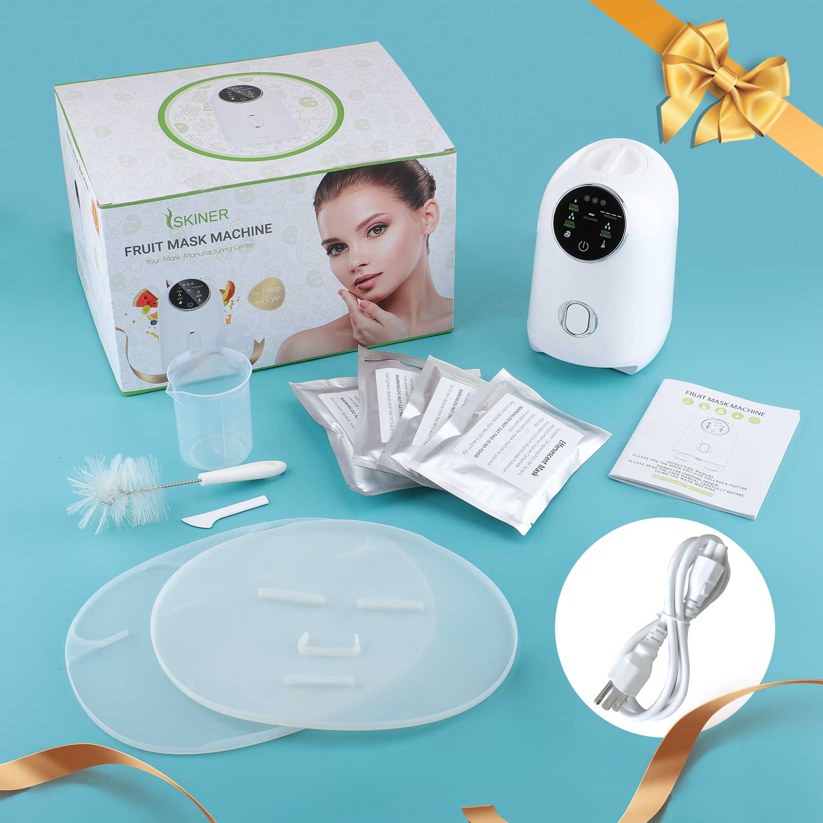 Face Mask Maker Machine DIY Facial Treatment Fruit Natural Vegetable Collagen Beauty Salon SPA Smart Touch Screen Mask Device