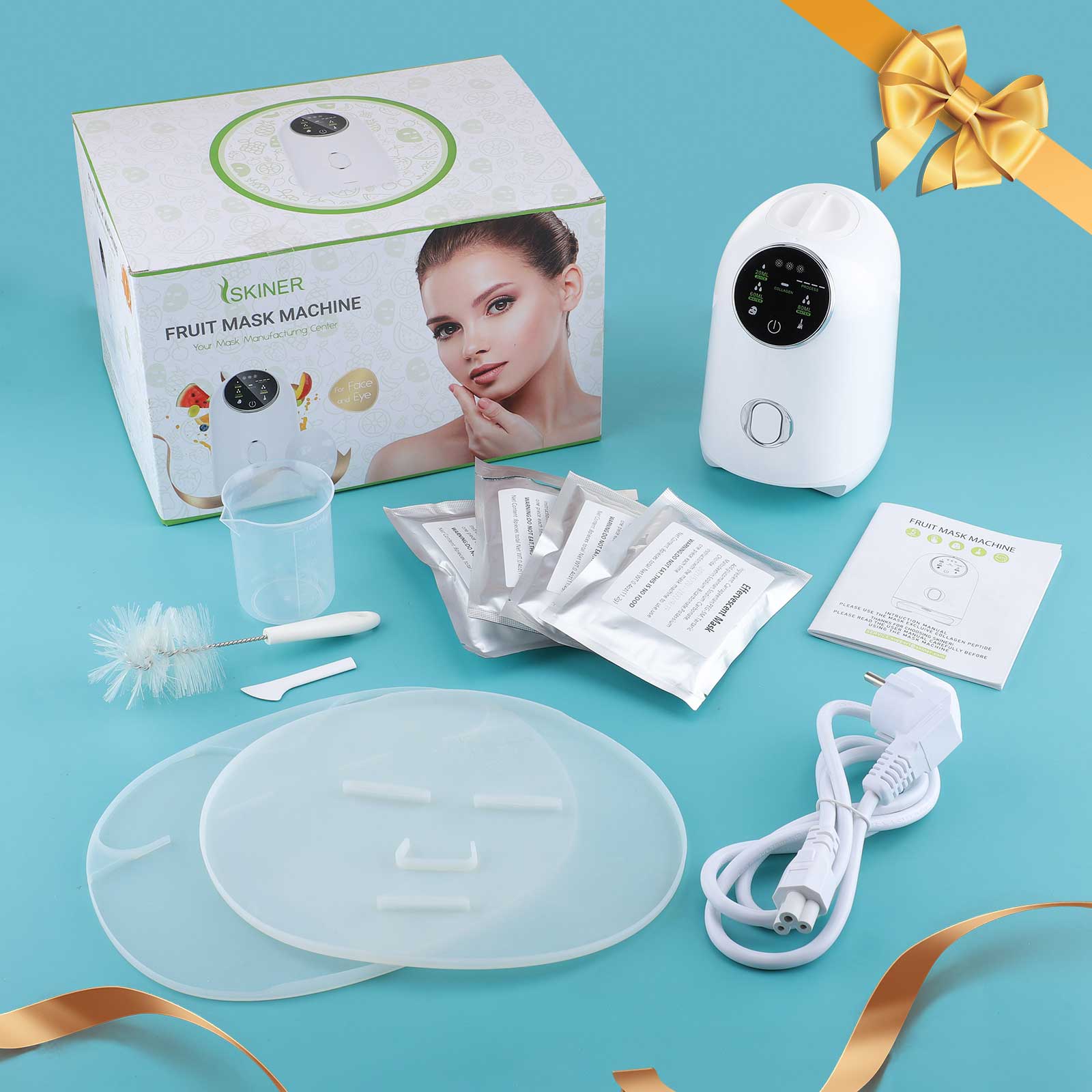 Face Mask Maker Machine DIY Facial Treatment Fruit Natural Vegetable Collagen Beauty Salon SPA Smart Touch Screen Mask Device