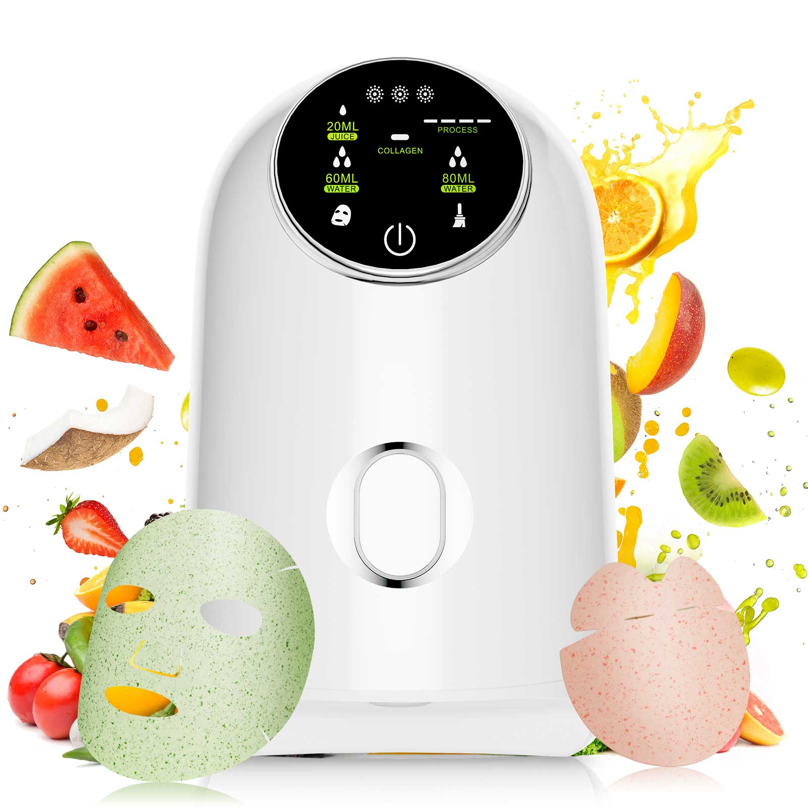 Face Mask Maker Machine DIY Facial Treatment Fruit Natural Vegetable Collagen Beauty Salon SPA Smart Touch Screen Mask Device