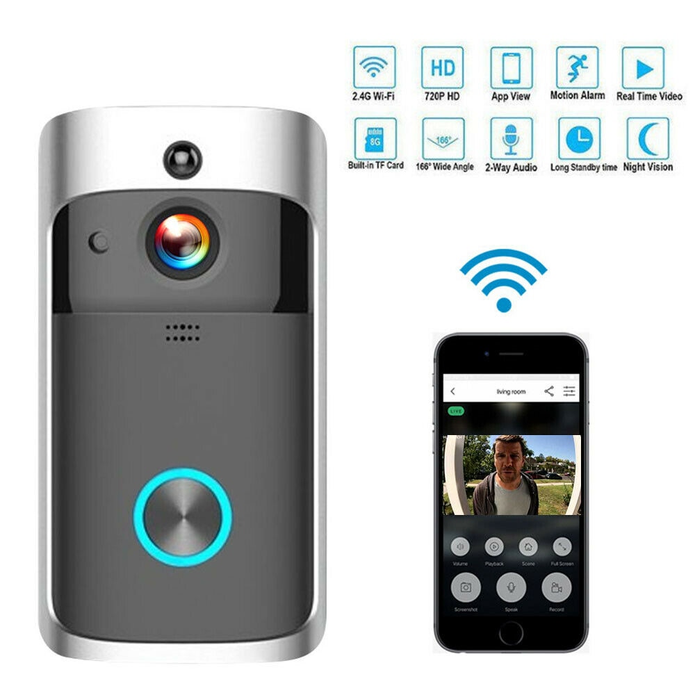 Smart Doorbell Video Intercom WIFI IP Video Door Camera Phone Door Bell IR Alarm NightVision Wireless Security Camera with Chime