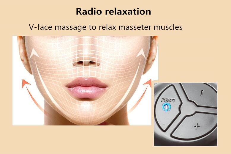 Electric V-shaped Thin Face Slimming Cheek Massager Facial Lifting V-Line Lift Up Bandage EMS Therapy Device Beauty Machine