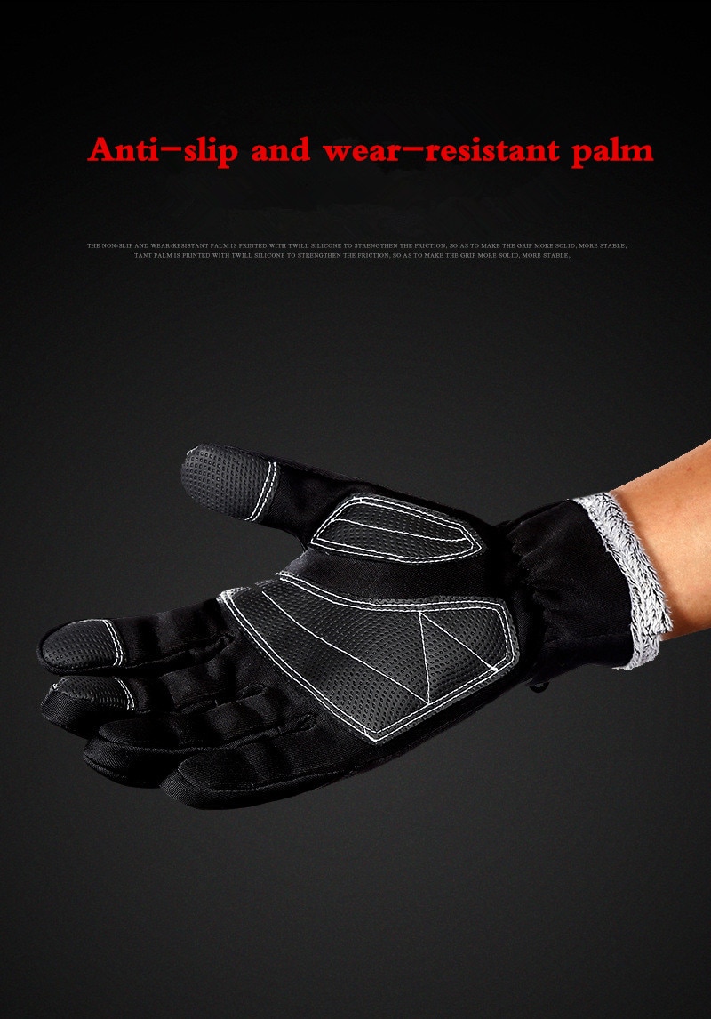 XiaoMi outdoor touch screen sports riding plus velvet warmth, water repellent, non-slip wear-resistant gloves, autumn and winter