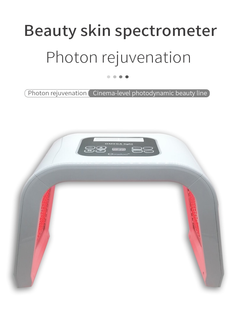 Foldable LED Facial Device Spectrometer Acne Removal Agent Photon Skin Rejuvenation Beauty Salon Device Phototherapy Instrument