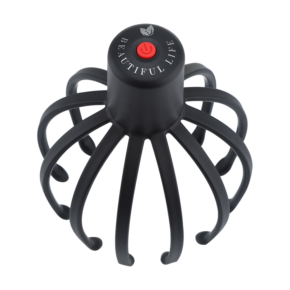 Electric Octopus Claw Scalp Massager Hands Free Therapeutic Head Scratcher Relief Hair Stimulation Rechargable Stress Relief New