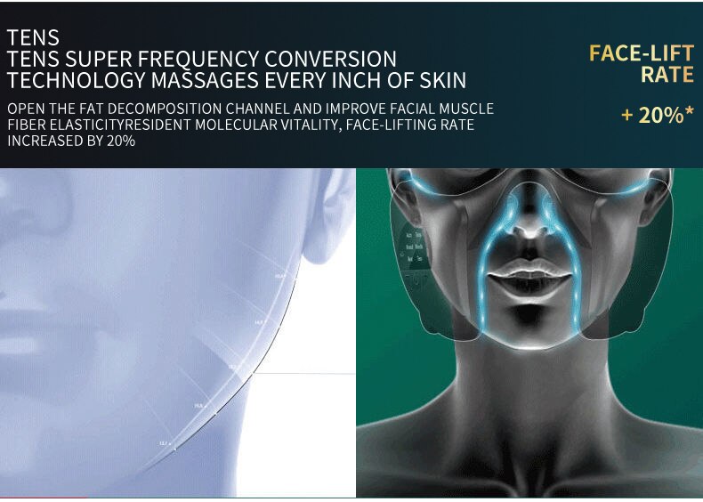 Smart Facial Massager Lifting and Firming V-shaped Face-lifting Device All-round Body Shaping Anti-aging Beauty Instrument