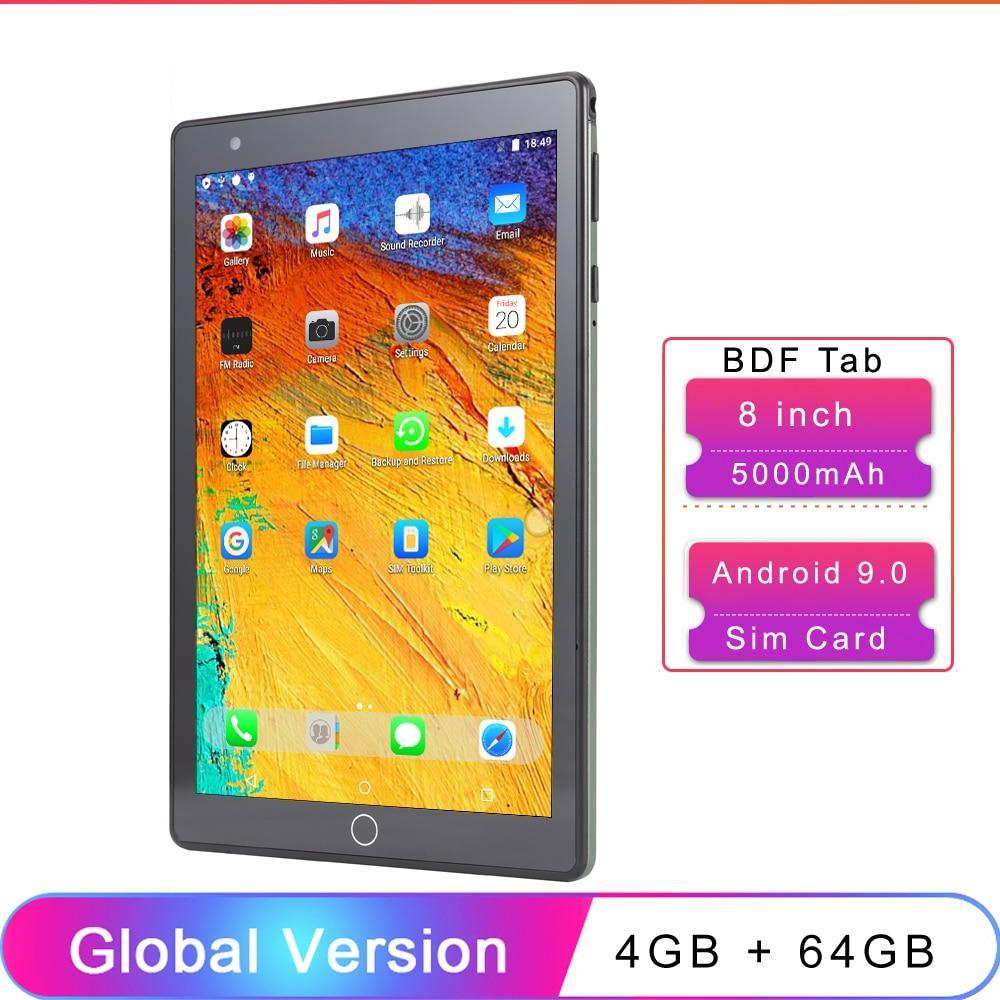 8 Inch 4GB+64GB Android 9.0 Tablet Pc Octa Core AI-CPU Have 3G Sim Card Wi-Fi ,Bluetooth,GPS,Touch Pad ,Mini Android Pad,5000mAh