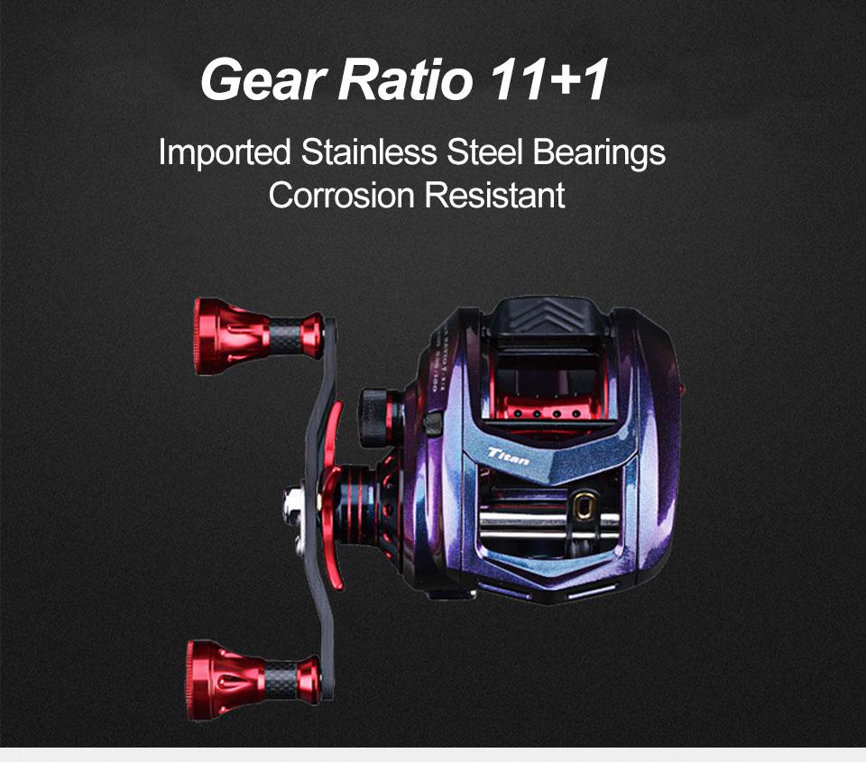 Offshore Fishing baitcasting Reel Max Drag 17kg 7.1:1 Metal Slow Pitch Jigging Reel Trolling Wheel Saltwater Fishing Tackle