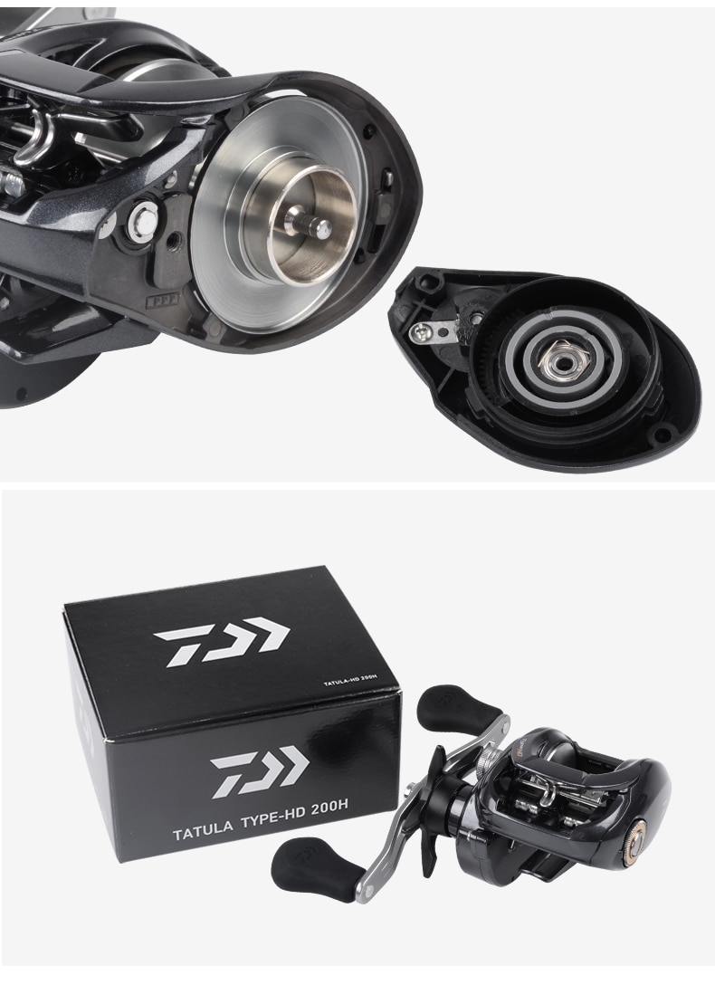 DAIWA TATULA TYPE-HD Fishing Reels 200H/200HL/200HS/200HSL 7BB Baitcast Reel Gear Ratio 6.3:1/7.3:1 Max Drag 6kg