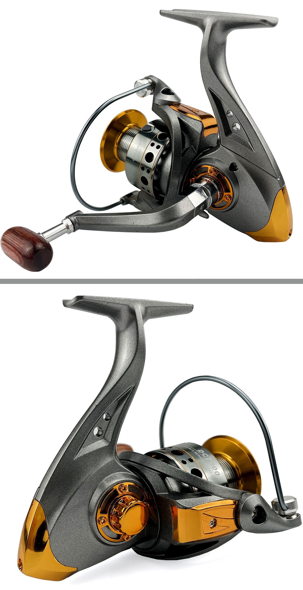 GHOTDA Fishing Reel Spinning 1000-7000 Series Metal Spool Spinning Wheel for Sea Fishing Carp Fishing