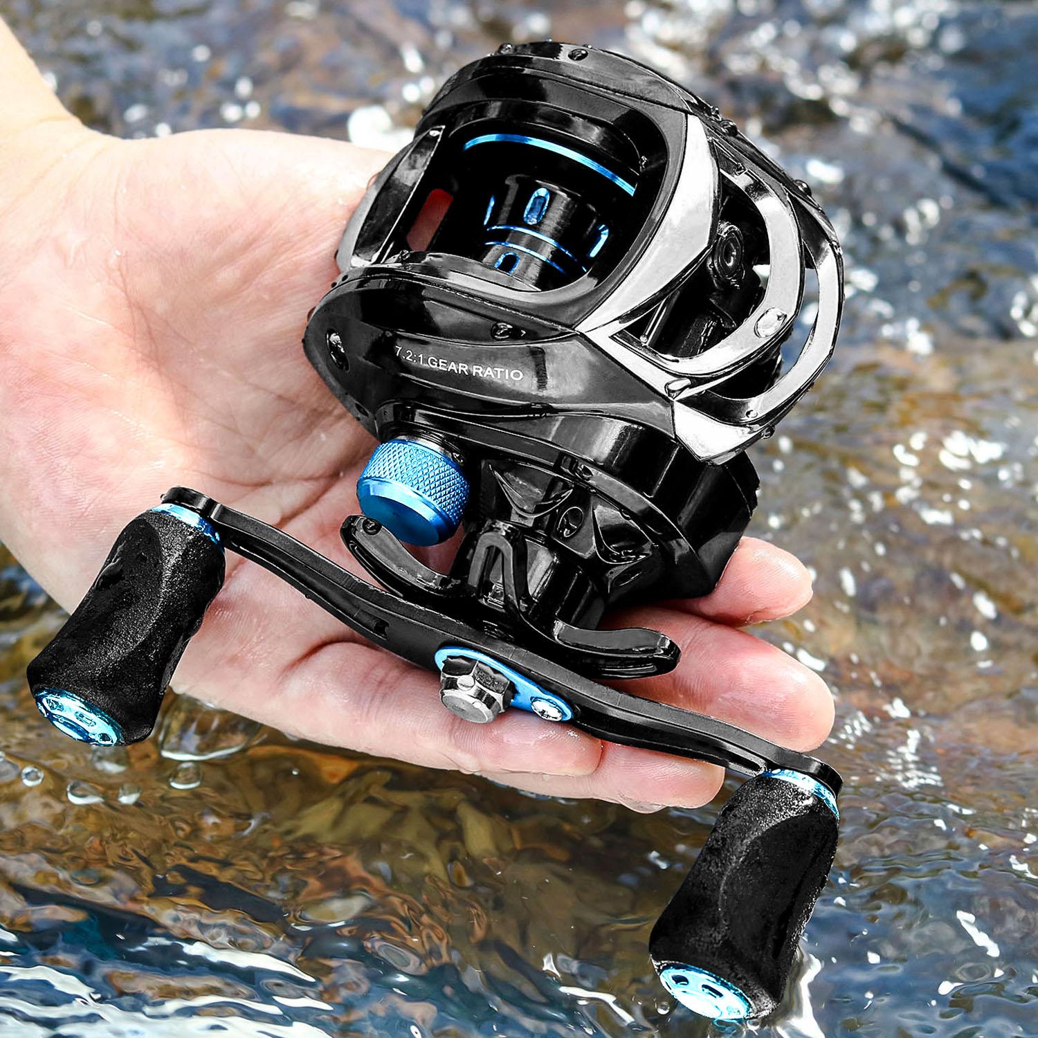 New Baitcasting Reel High Speed 8:1:1 Gear Ratio 17+1BB Fresh Saltwater Magnetic Brake System Ultralight Fishing ReeL 2000 Seri