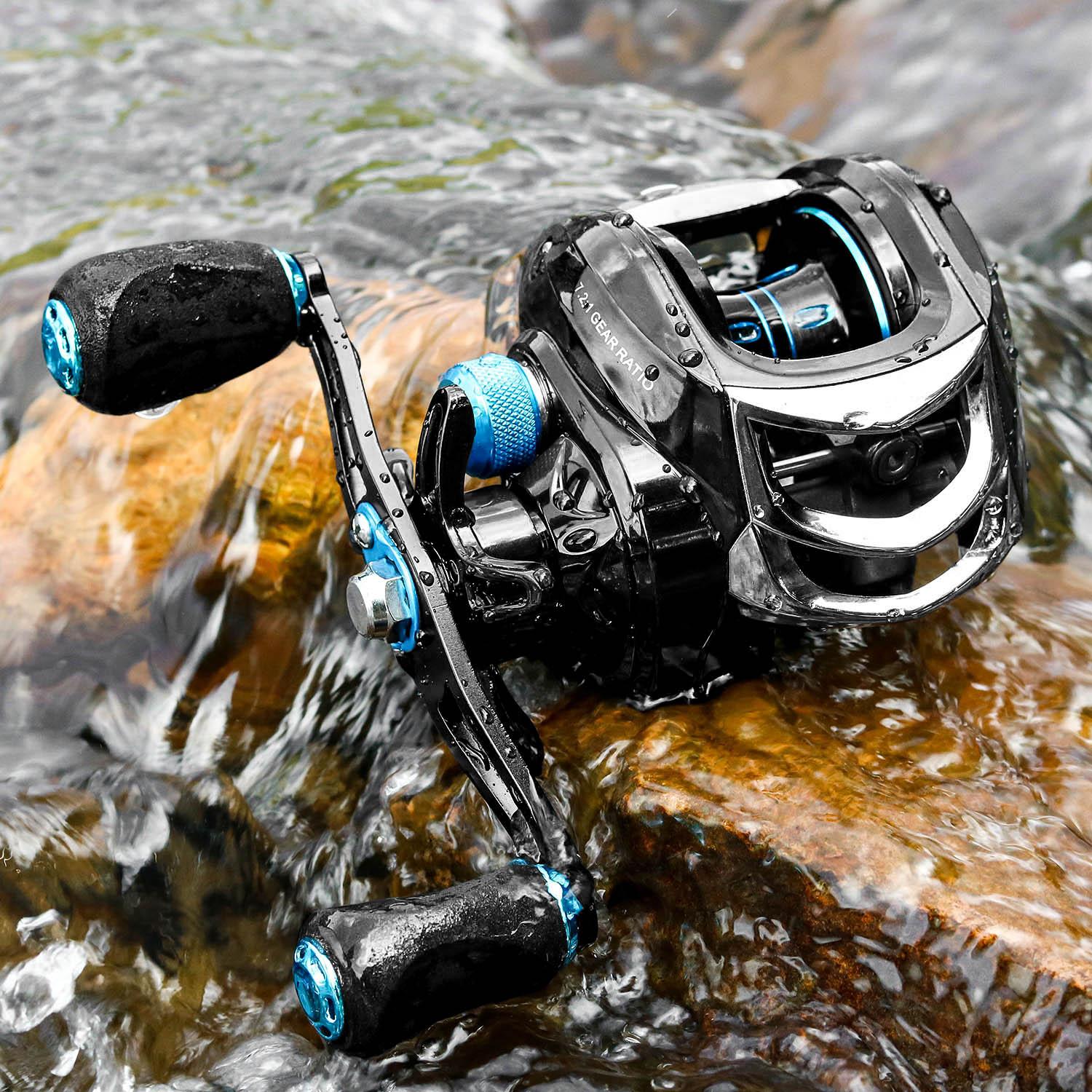 New Baitcasting Reel High Speed 8:1:1 Gear Ratio 17+1BB Fresh Saltwater Magnetic Brake System Ultralight Fishing ReeL 2000 Seri